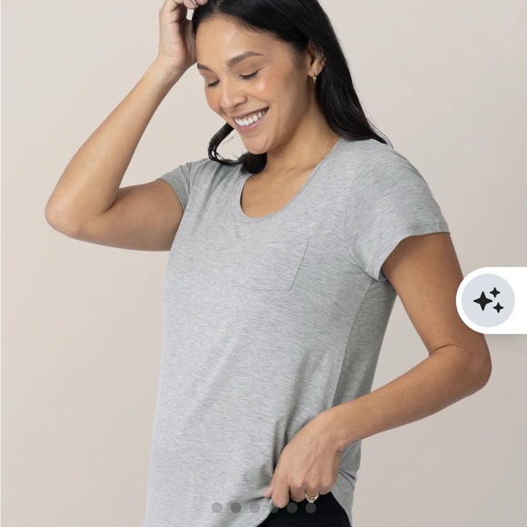 Kindred bravely everyday nursing T-Shirt lot of 2 in grey and blush - Picture 2 of 8
